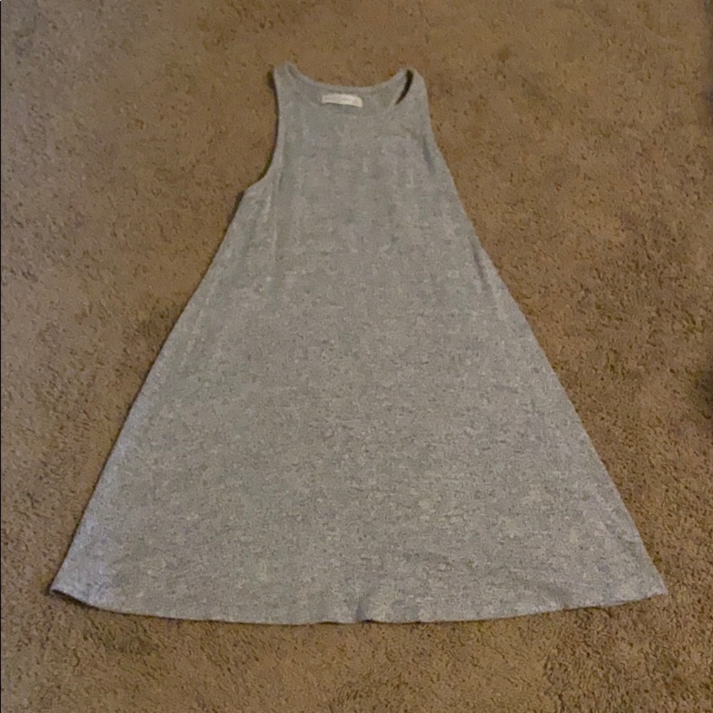 Flowy, grey, tank top dress